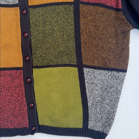 🍱Vtg 90s Basco cardigan sweater🍱 - Picture 3 of 8